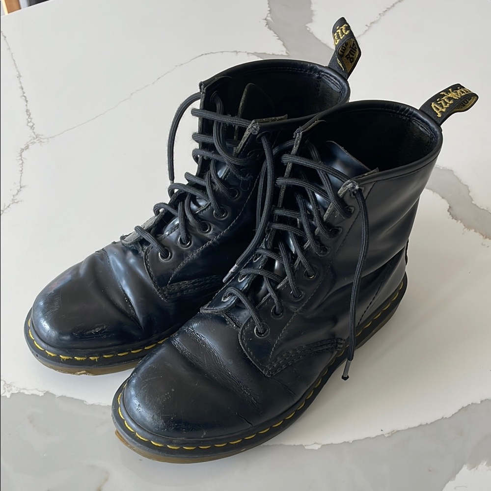 Dr. Martens Black Leather Boots